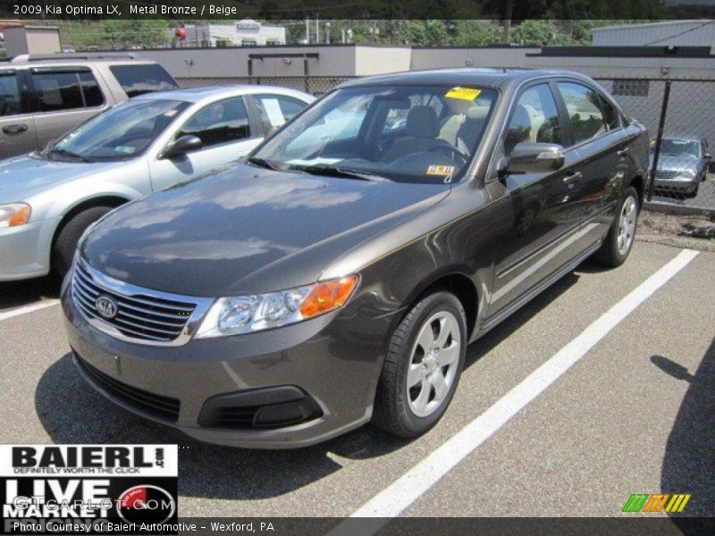 Metal Bronze / Beige 2009 Kia Optima LX