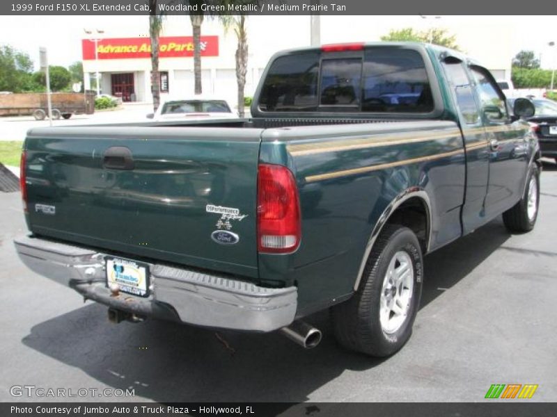 Woodland Green Metallic / Medium Prairie Tan 1999 Ford F150 XL Extended Cab