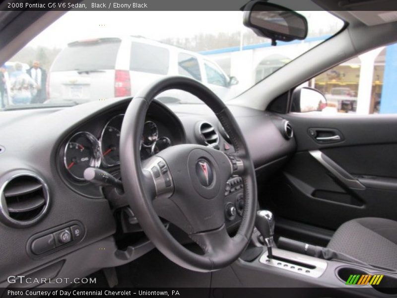 Black / Ebony Black 2008 Pontiac G6 V6 Sedan