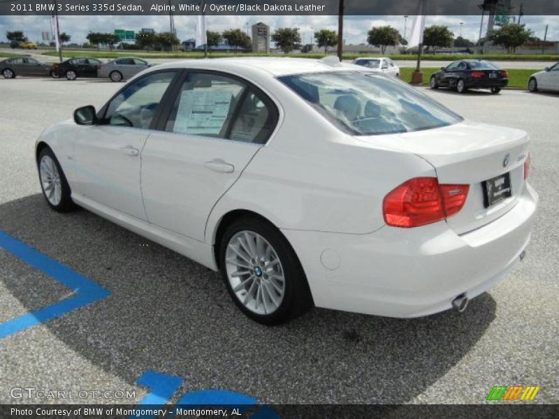 Alpine White / Oyster/Black Dakota Leather 2011 BMW 3 Series 335d Sedan