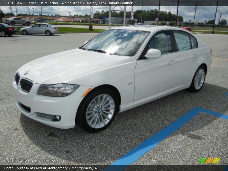 Alpine White / Oyster/Black Dakota Leather 2011 BMW 3 Series 335d Sedan