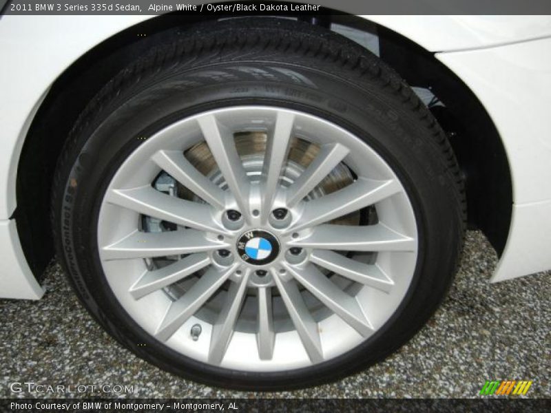 Alpine White / Oyster/Black Dakota Leather 2011 BMW 3 Series 335d Sedan