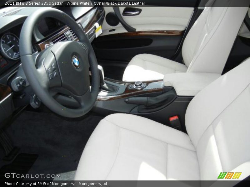 Alpine White / Oyster/Black Dakota Leather 2011 BMW 3 Series 335d Sedan