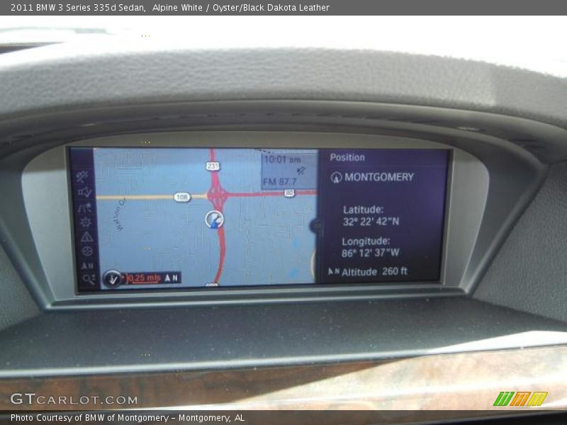 Alpine White / Oyster/Black Dakota Leather 2011 BMW 3 Series 335d Sedan