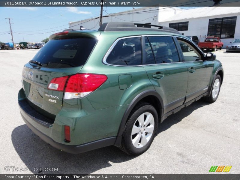 Cypress Green Pearl / Warm Ivory 2011 Subaru Outback 2.5i Limited Wagon
