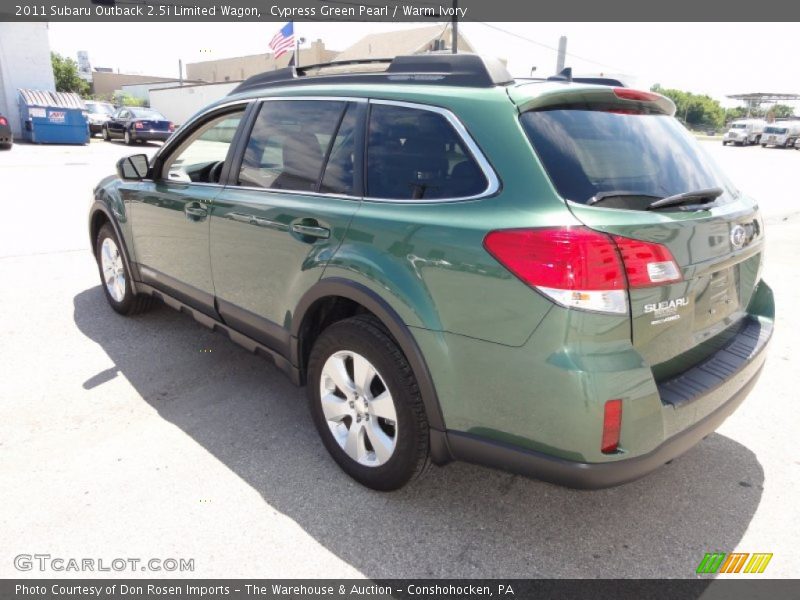 Cypress Green Pearl / Warm Ivory 2011 Subaru Outback 2.5i Limited Wagon