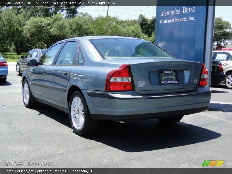 Platinum Green Metallic / Taupe/LightTaupe 2002 Volvo S80 2.9
