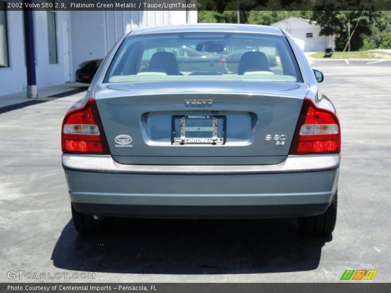 Platinum Green Metallic / Taupe/LightTaupe 2002 Volvo S80 2.9