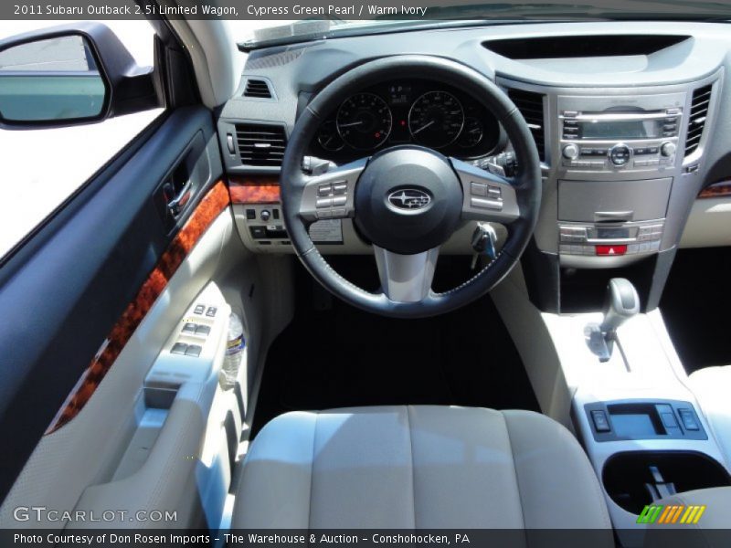 Cypress Green Pearl / Warm Ivory 2011 Subaru Outback 2.5i Limited Wagon
