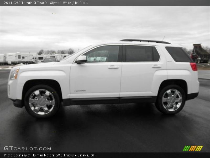 Olympic White / Jet Black 2011 GMC Terrain SLE AWD