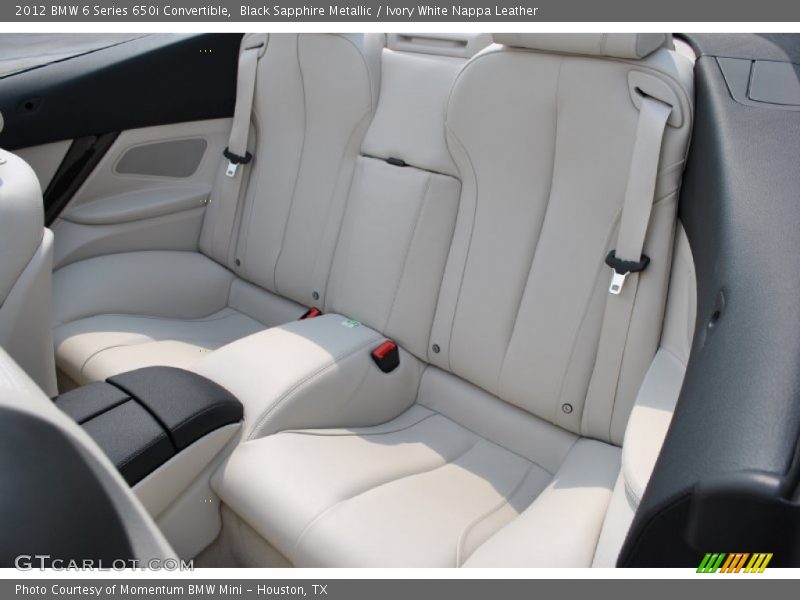  2012 6 Series 650i Convertible Ivory White Nappa Leather Interior