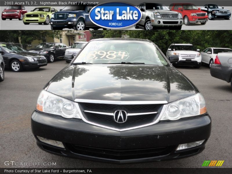 Nighthawk Black Pearl / Parchment 2003 Acura TL 3.2