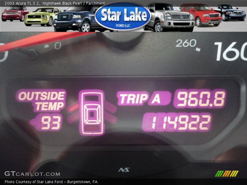 Nighthawk Black Pearl / Parchment 2003 Acura TL 3.2
