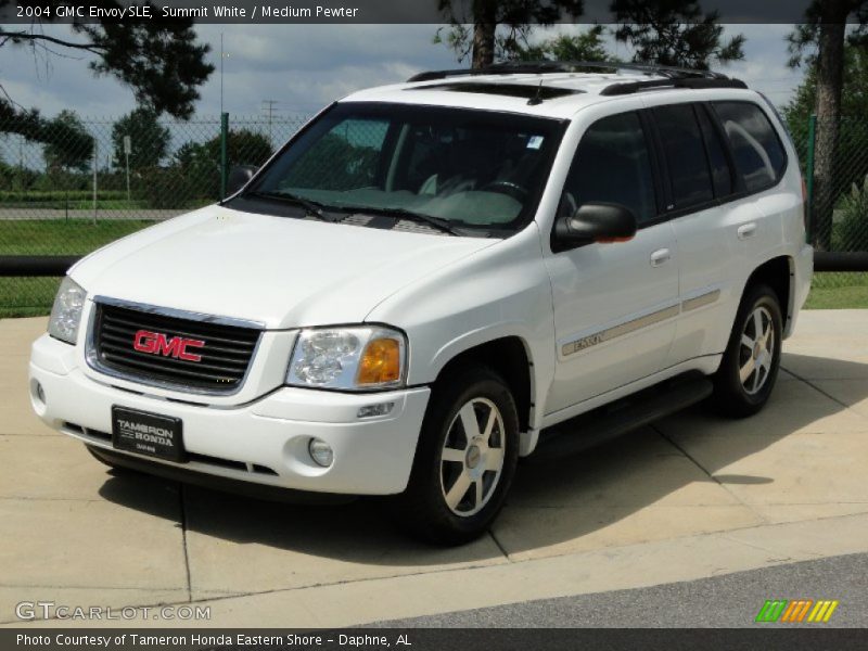 Summit White / Medium Pewter 2004 GMC Envoy SLE