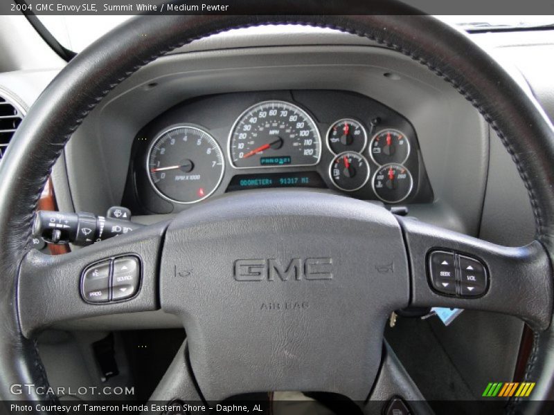 Summit White / Medium Pewter 2004 GMC Envoy SLE