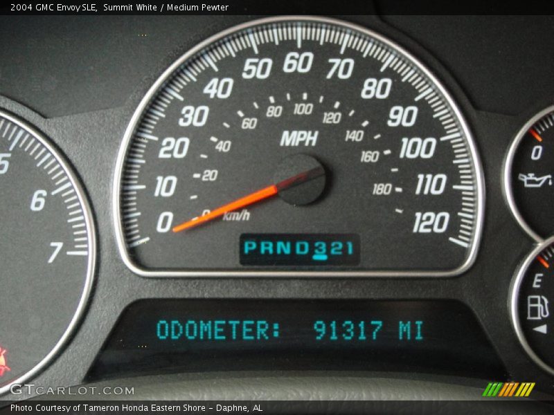 Summit White / Medium Pewter 2004 GMC Envoy SLE