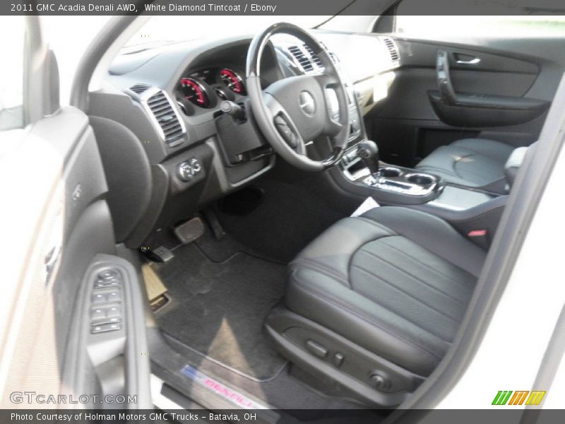 White Diamond Tintcoat / Ebony 2011 GMC Acadia Denali AWD