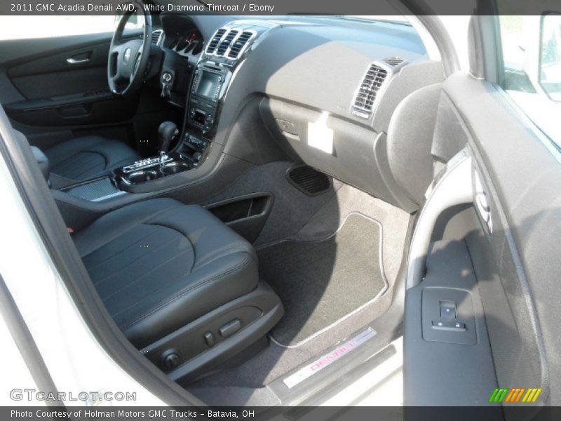 White Diamond Tintcoat / Ebony 2011 GMC Acadia Denali AWD