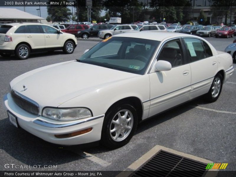 White / Taupe 2003 Buick Park Avenue