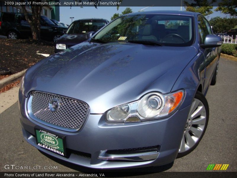 Azure Blue Metallic / Ivory/Oyster 2009 Jaguar XF Premium Luxury