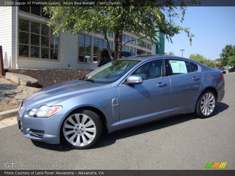 Azure Blue Metallic / Ivory/Oyster 2009 Jaguar XF Premium Luxury