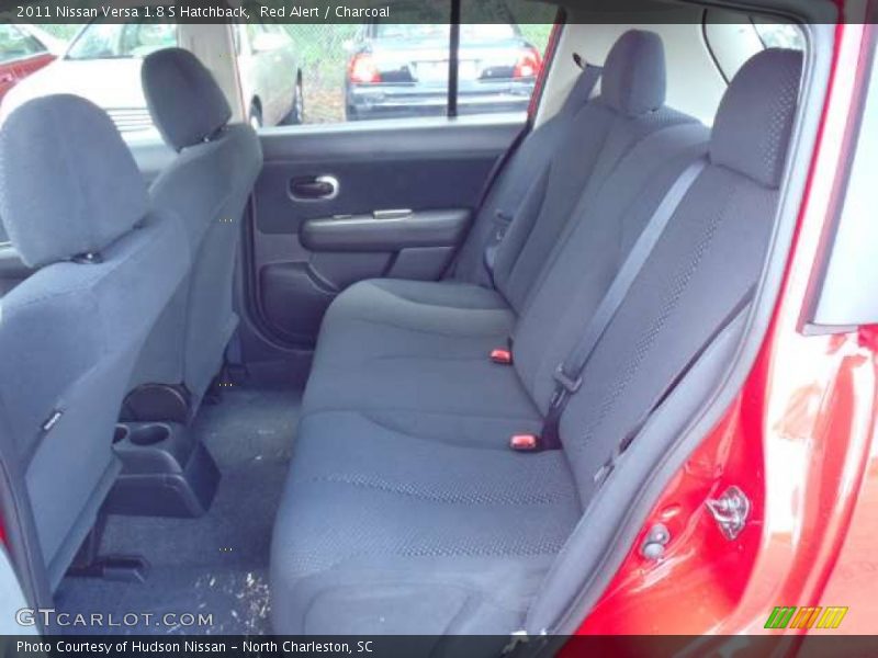Red Alert / Charcoal 2011 Nissan Versa 1.8 S Hatchback