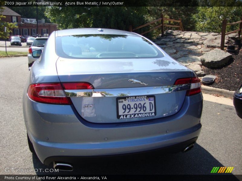 Azure Blue Metallic / Ivory/Oyster 2009 Jaguar XF Premium Luxury