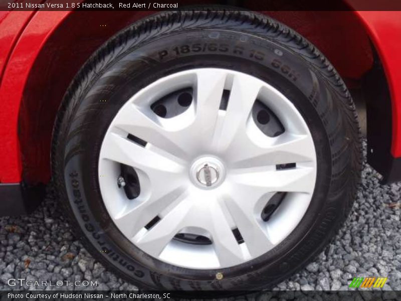 Red Alert / Charcoal 2011 Nissan Versa 1.8 S Hatchback