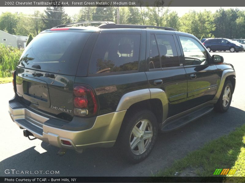 Forest Green Metallic / Medium Oak 2002 Chevrolet TrailBlazer LTZ 4x4