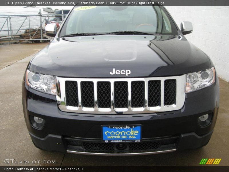 Blackberry Pearl / Dark Frost Beige/Light Frost Beige 2011 Jeep Grand Cherokee Overland 4x4