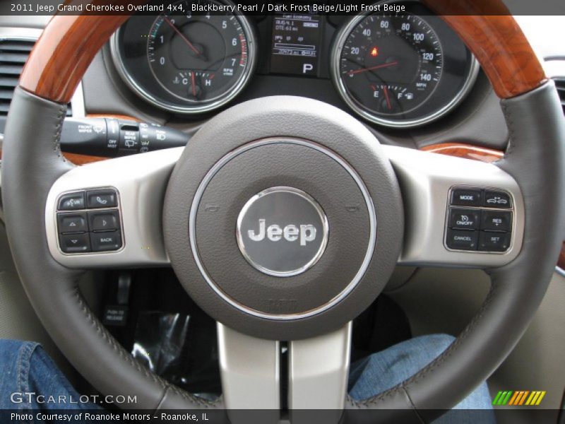 Blackberry Pearl / Dark Frost Beige/Light Frost Beige 2011 Jeep Grand Cherokee Overland 4x4