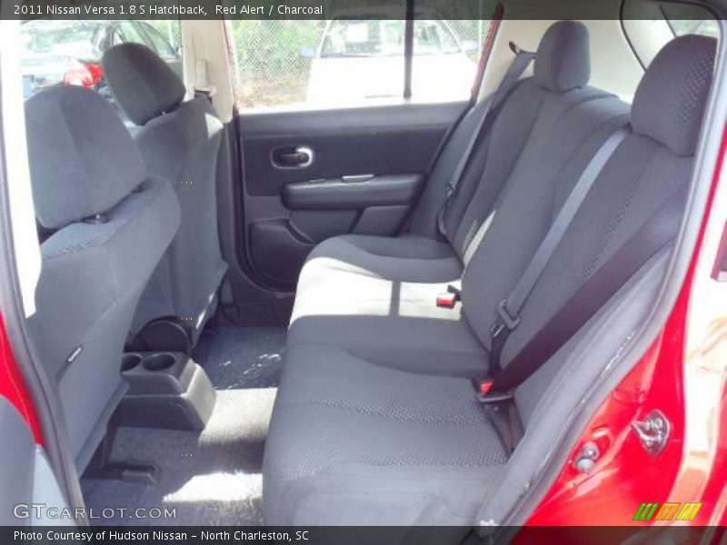 Red Alert / Charcoal 2011 Nissan Versa 1.8 S Hatchback