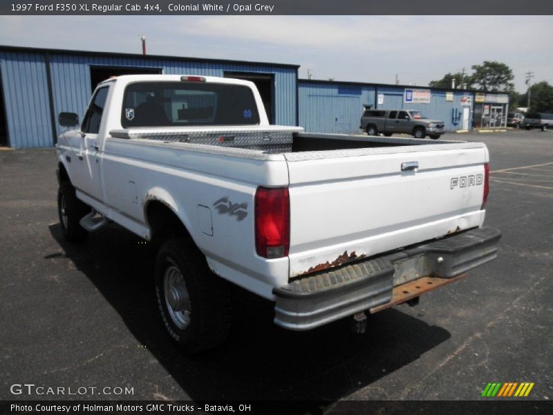 Colonial White / Opal Grey 1997 Ford F350 XL Regular Cab 4x4