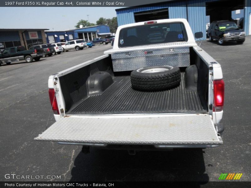 Colonial White / Opal Grey 1997 Ford F350 XL Regular Cab 4x4