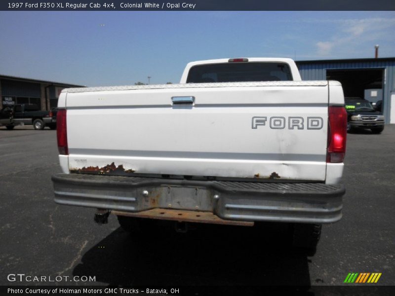 Colonial White / Opal Grey 1997 Ford F350 XL Regular Cab 4x4