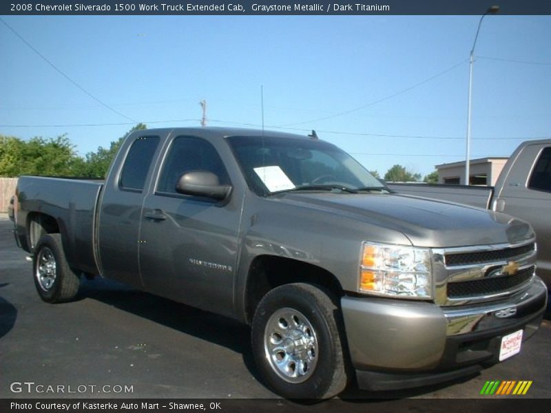 Graystone Metallic / Dark Titanium 2008 Chevrolet Silverado 1500 Work Truck Extended Cab