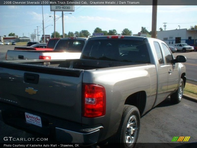 Graystone Metallic / Dark Titanium 2008 Chevrolet Silverado 1500 Work Truck Extended Cab