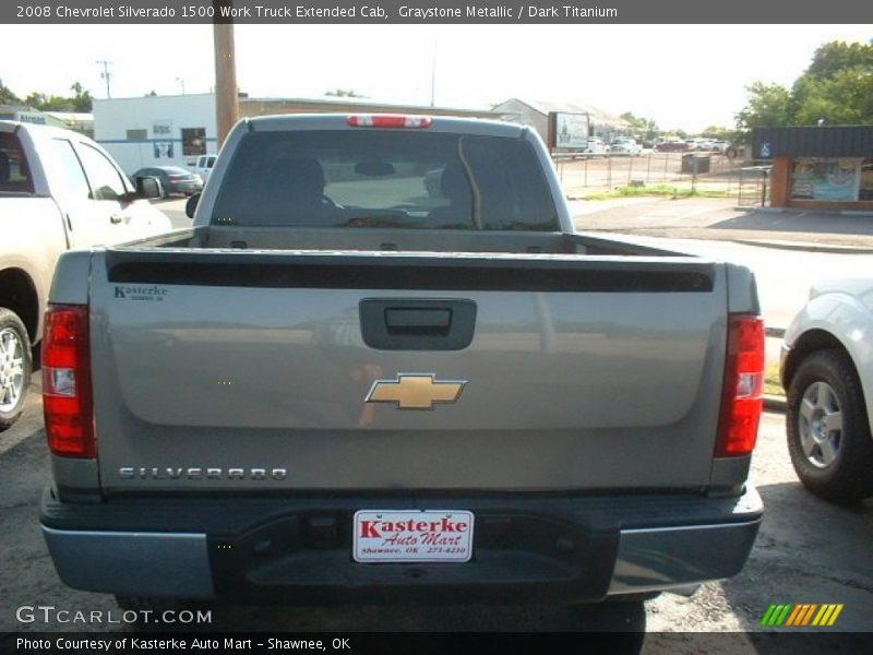Graystone Metallic / Dark Titanium 2008 Chevrolet Silverado 1500 Work Truck Extended Cab