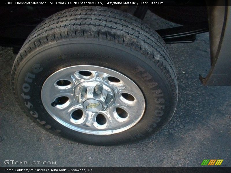 Graystone Metallic / Dark Titanium 2008 Chevrolet Silverado 1500 Work Truck Extended Cab