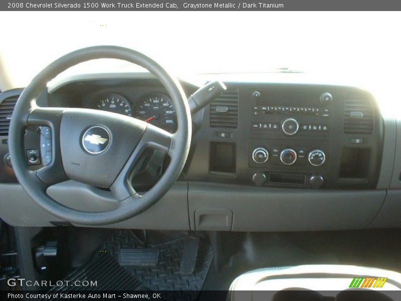 Graystone Metallic / Dark Titanium 2008 Chevrolet Silverado 1500 Work Truck Extended Cab
