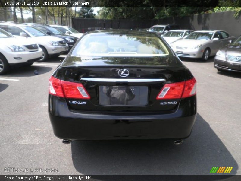 Obsidian Black / Cashmere 2008 Lexus ES 350