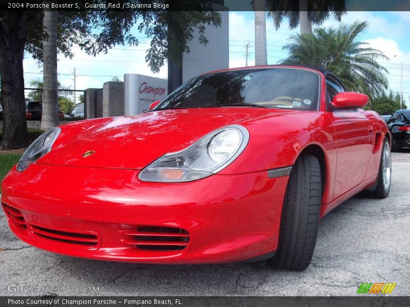 Guards Red / Savanna Beige 2004 Porsche Boxster S