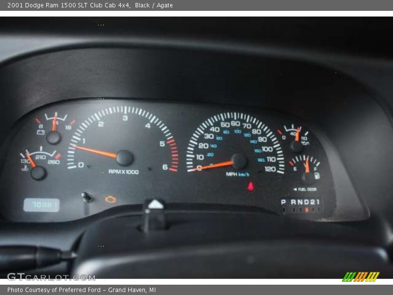  2001 Ram 1500 SLT Club Cab 4x4 SLT Club Cab 4x4 Gauges