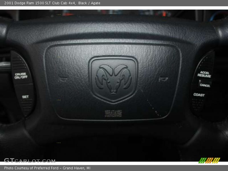 Black / Agate 2001 Dodge Ram 1500 SLT Club Cab 4x4