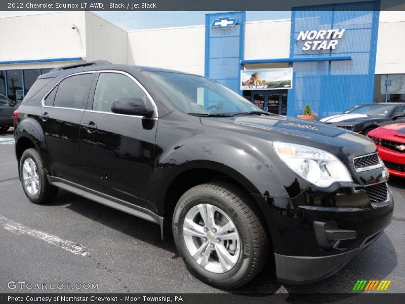 Black / Jet Black 2012 Chevrolet Equinox LT AWD