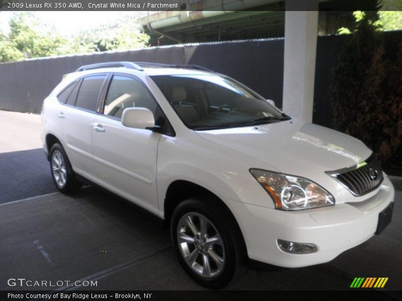 Crystal White Mica / Parchment 2009 Lexus RX 350 AWD