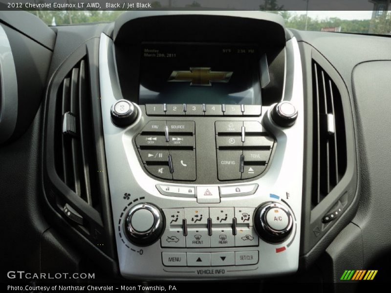 Controls of 2012 Equinox LT AWD