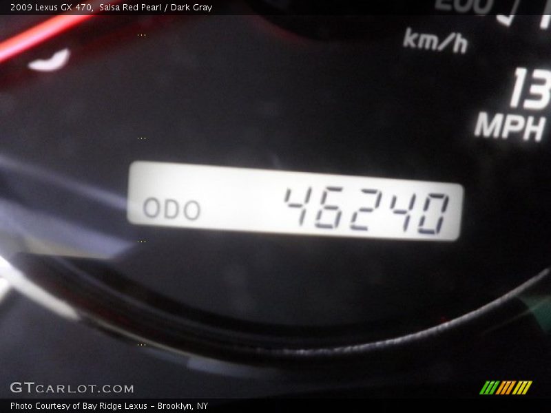 Salsa Red Pearl / Dark Gray 2009 Lexus GX 470