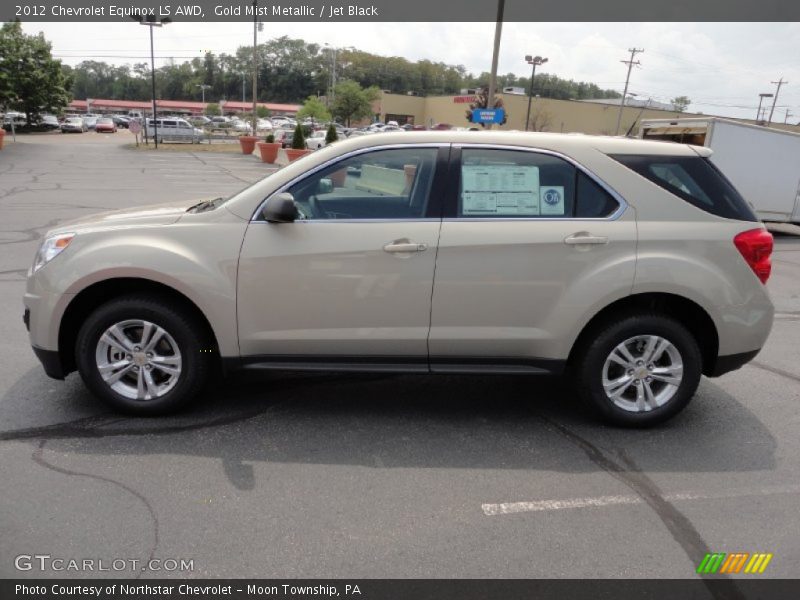  2012 Equinox LS AWD Gold Mist Metallic