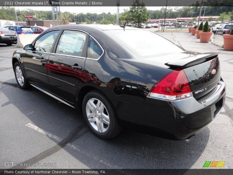 Black Granite Metallic / Ebony 2012 Chevrolet Impala LT